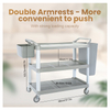 DaoSheng Commercial 3 Tiers Plastic Kitchen Trolley