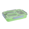 DaoSheng Green 3 Compartment Leak-proof Bento Box