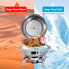 DaoSheng 6L Gold Stainless Steel Round Chafing Dish