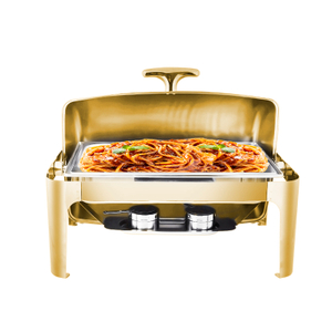 DaoSheng Gold 9L Roll Top Buffet Catering Warmer Set