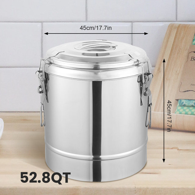 DaoSheng Stainless Steel Food Insulation Barrel with Three Lock