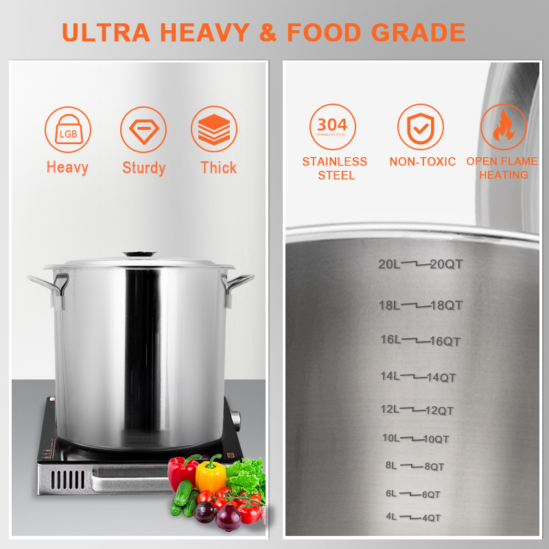 DaoSheng Cheap Price Stainless Steel Heating Pot