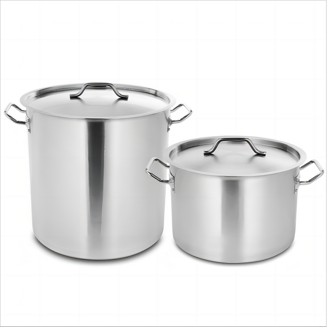 DaoSheng Stainless Steel Lid Pot With Riveted Handles