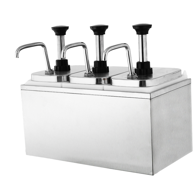 DaoSheng Triple Head Stainless Steel Syrup Pump