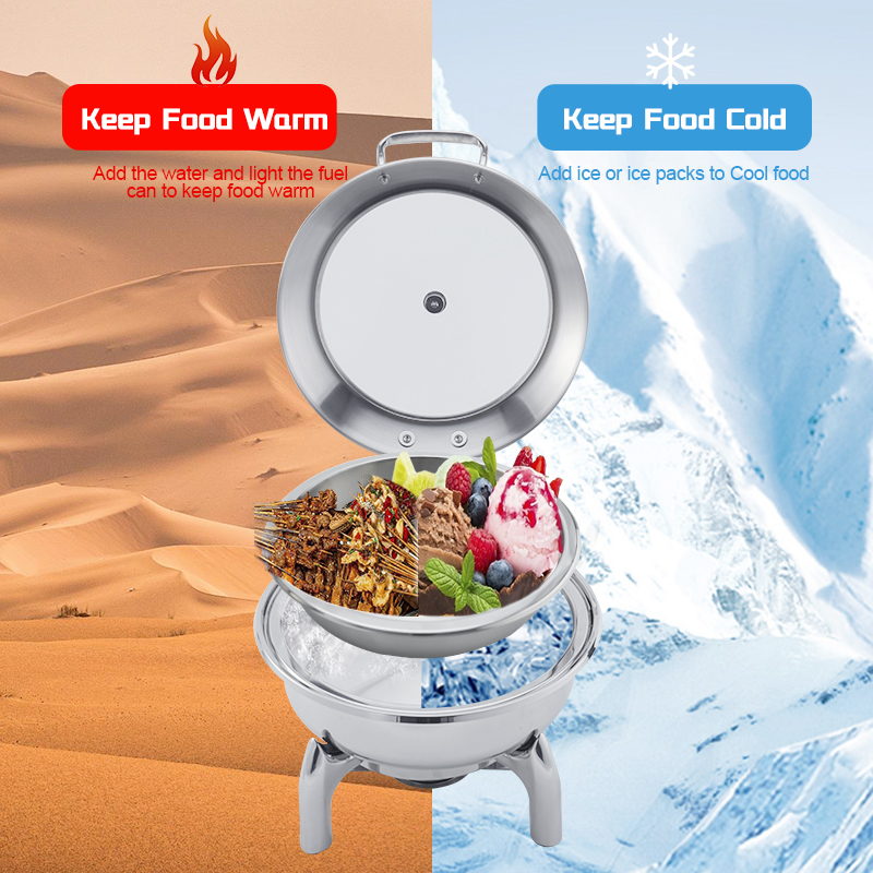 DaoSheng 4.5L Round Buffet Food Warmer