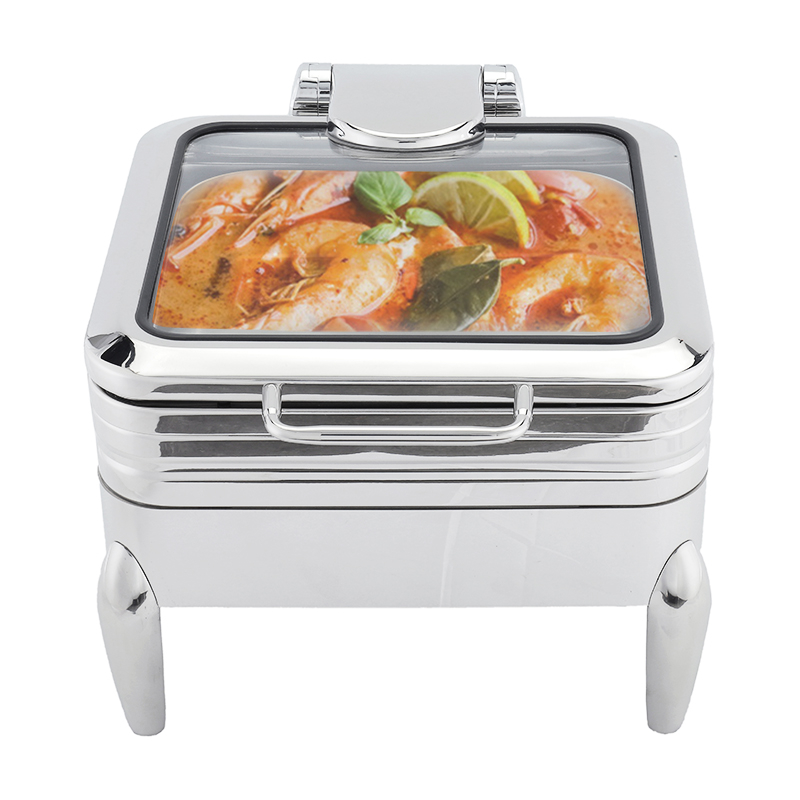 DaoSheng 6L Stainless Steel Thickening Square Buffet Stove 