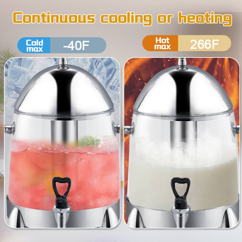 DaoSheng 3 Gallon Drink Dispenser with Ice Core