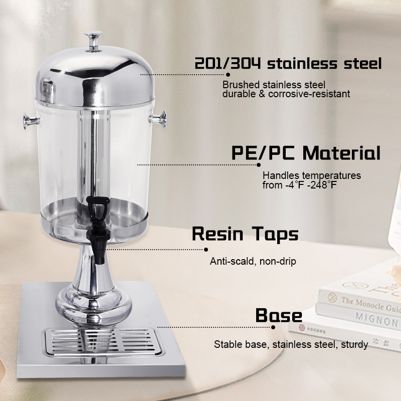 DaoSheng Commercial Beverage Dispenser with Stand Drip Tray