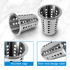 DaoSheng Stainless Steel Cylinder Flatware Holder